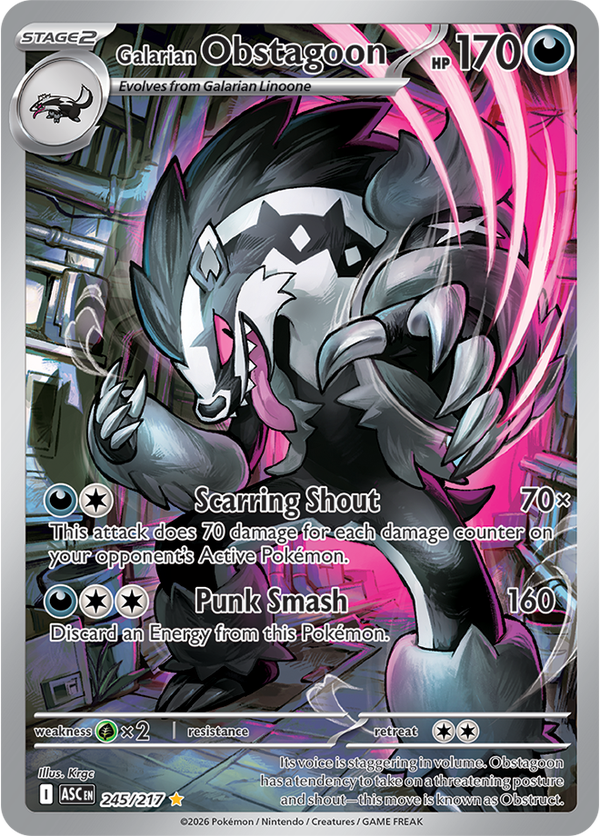 Galarian Obstagoon ASC #245