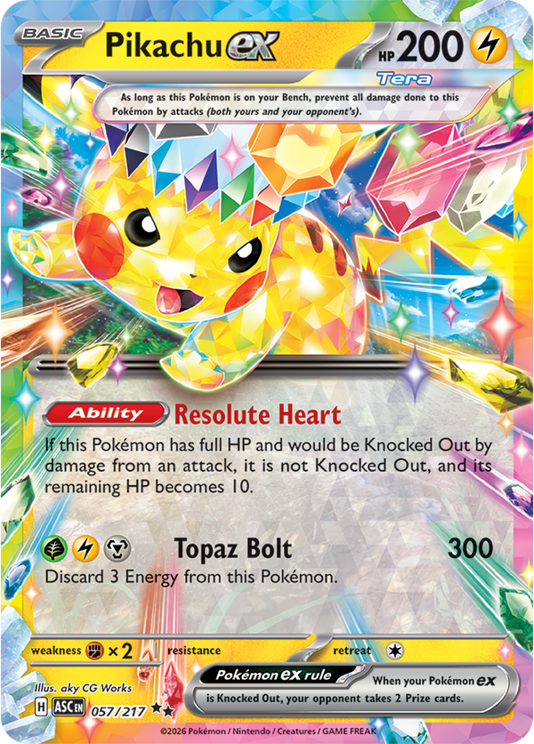 Pikachu ex ASC #057