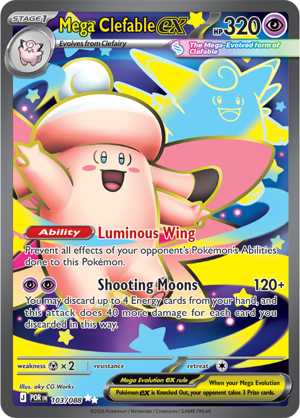 Mega Clefable ex POR #103
