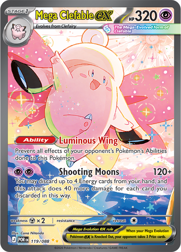 Mega Clefable ex POR #119
