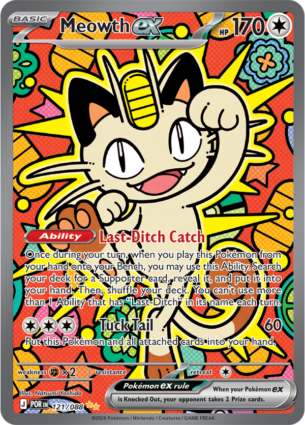 Meowth ex POR #121