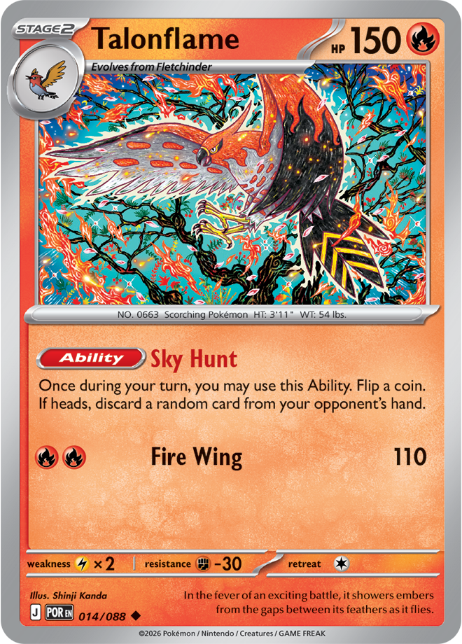 Talonflame POR #014