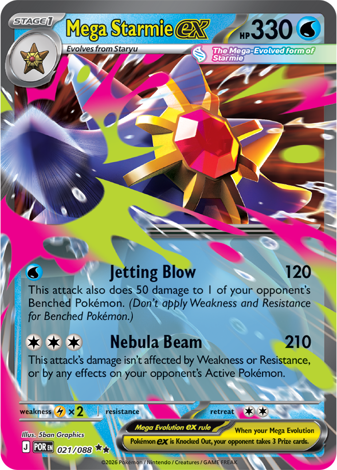 Mega Starmie ex POR #021