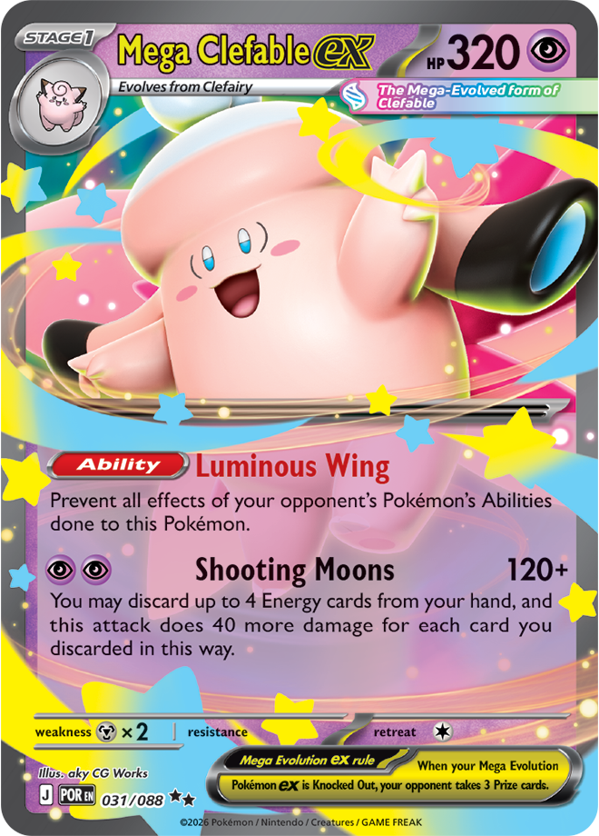 Mega Clefable ex POR #031