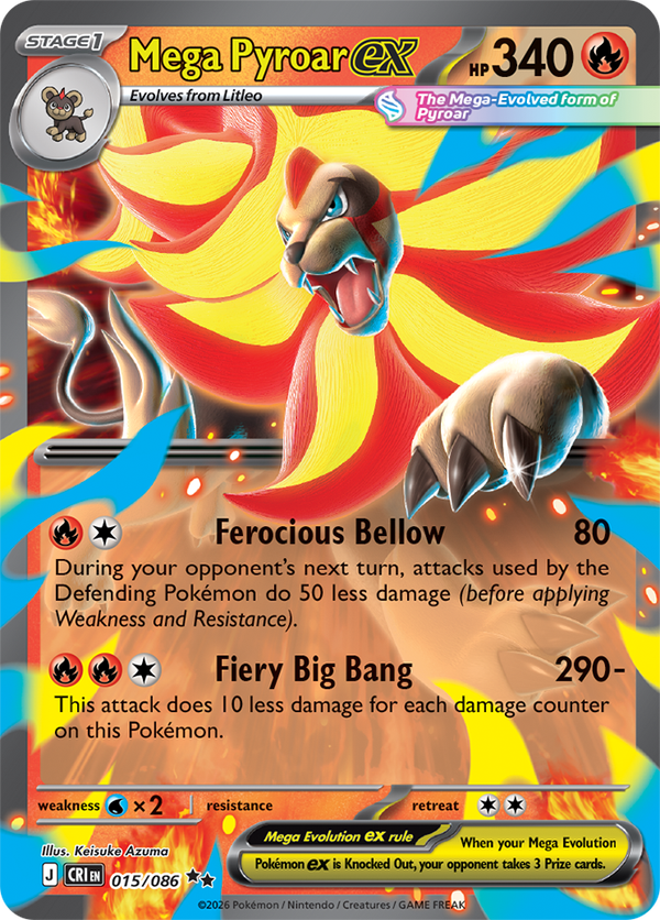 Mega Pyroar ex CRI #015