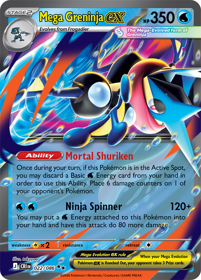 Mega Greninja ex CRI #022