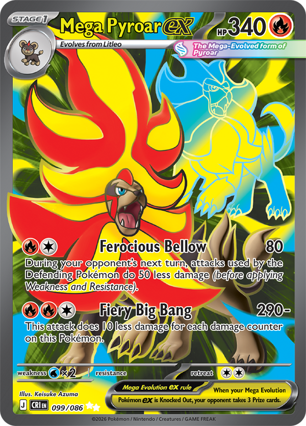 Mega Pyroar ex CRI #099