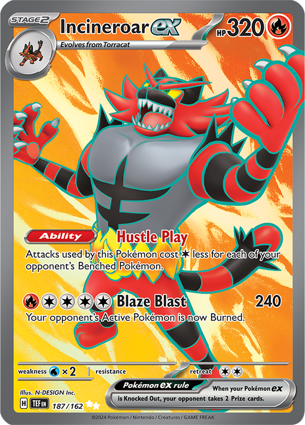 TEF #187 Incineroar ex