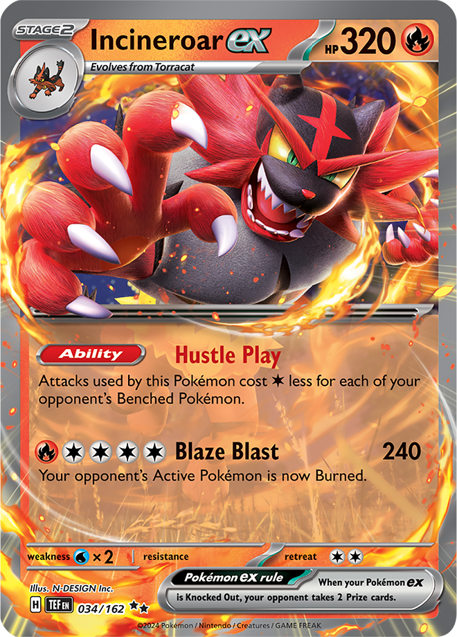 TEF #034 Incineroar ex