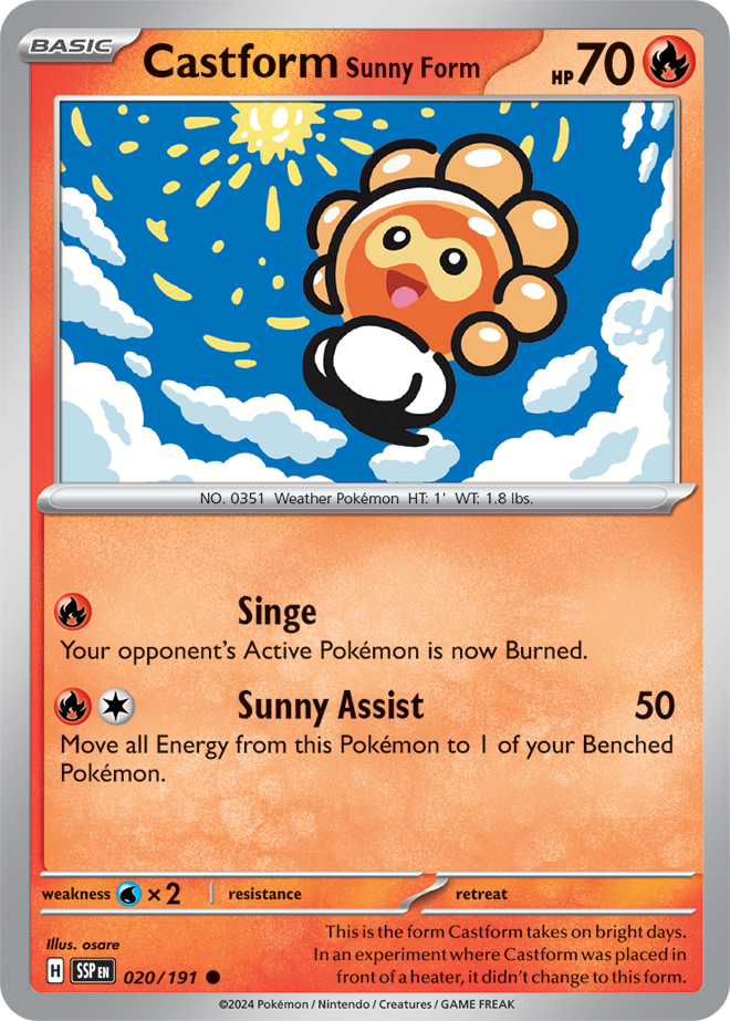Castform Sunny Form SSP #020