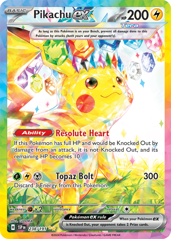 Pikachu ex SSP #238