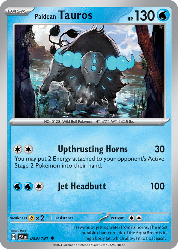 Paldean Tauros SSP #039