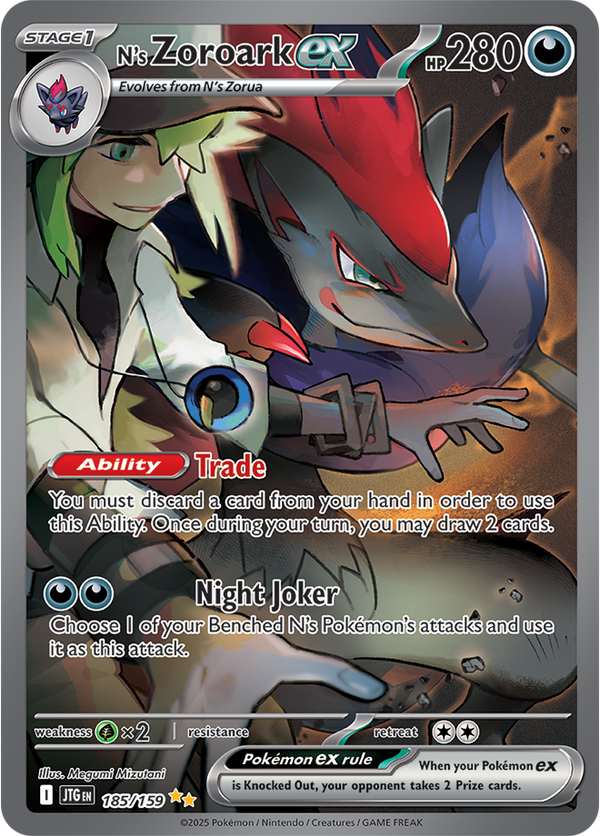 N’s Zoroark ex JTG #185