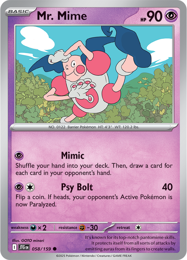 Mr. Mime JTG #058