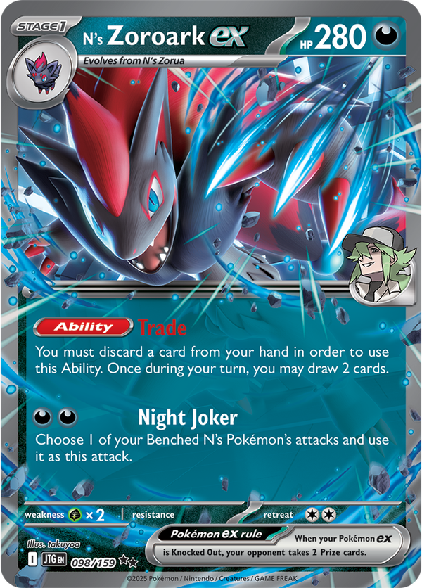 N’s Zoroark ex JTG #098