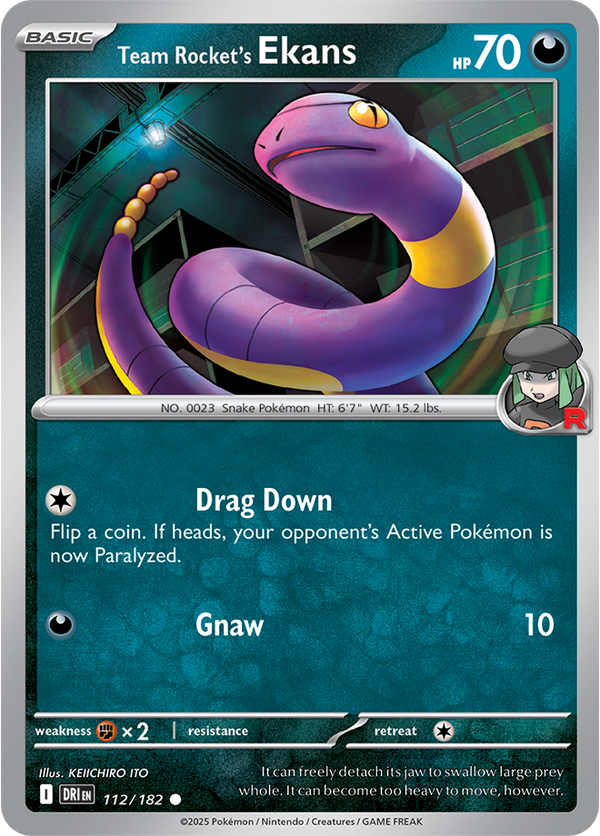 Team Rocket’s Ekans DRI #112