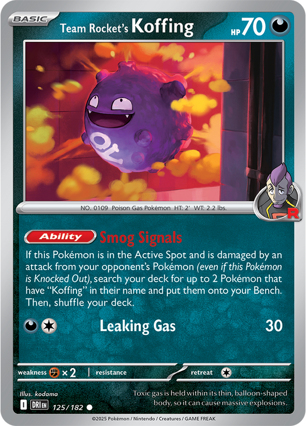 Team Rocket’s Koffing DRI #125