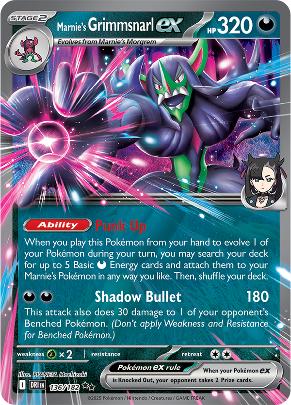 Marnie’s Grimmsnarl ex DRI #136