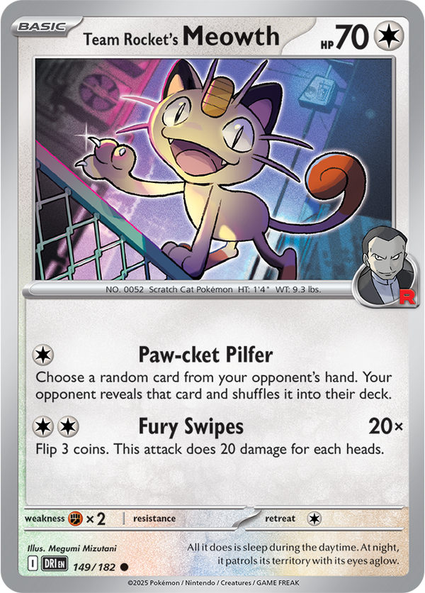 Team Rocket’s Meowth DRI #149