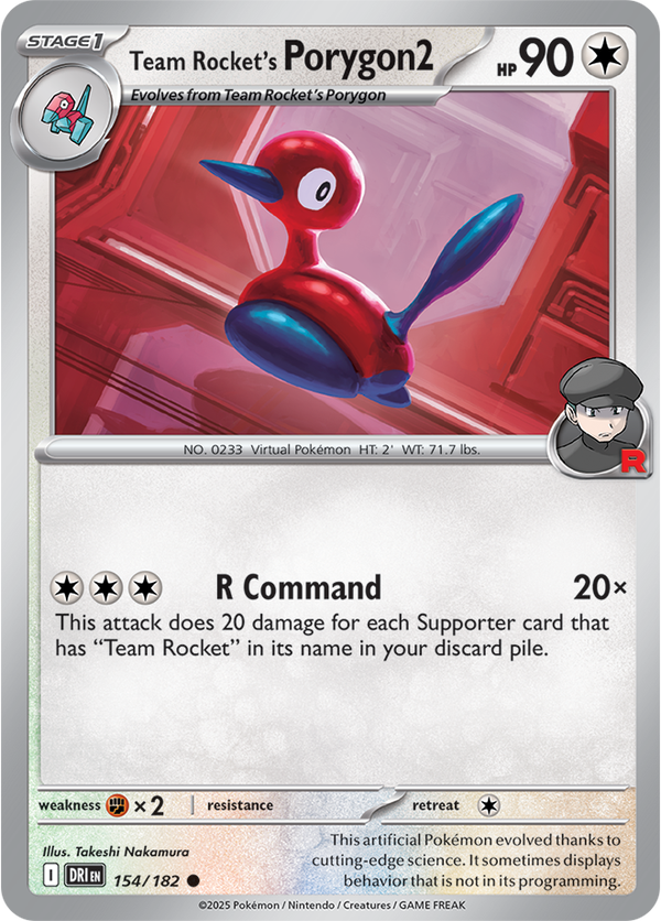 Team Rocket’s Porygon2 DRI #154