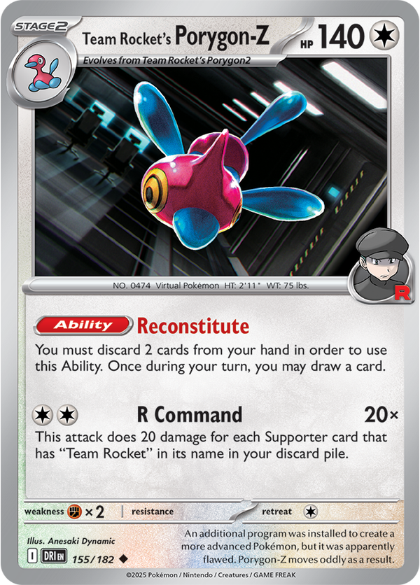 Team Rocket’s Porygon-Z DRI #155