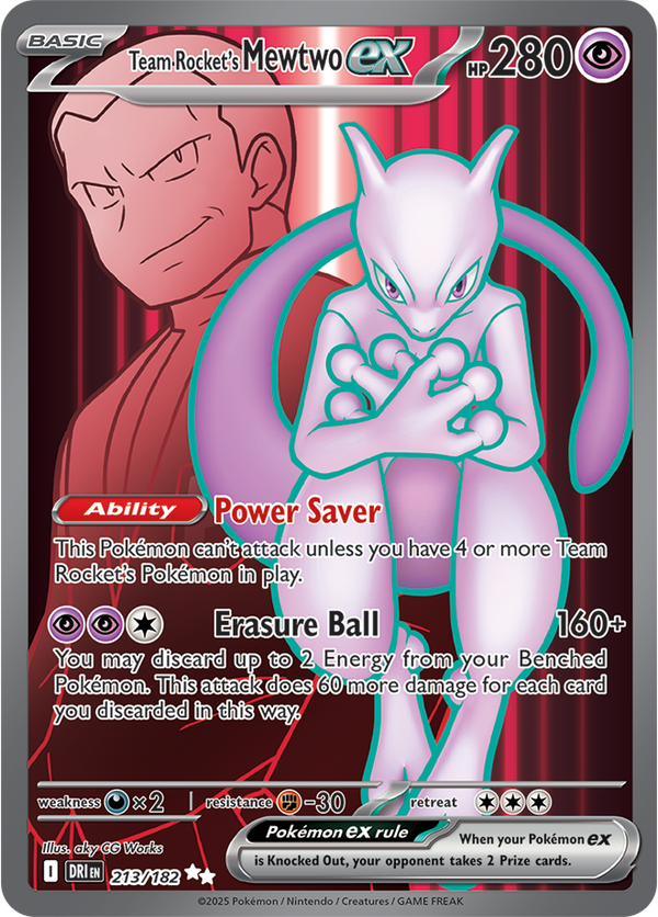 Team Rocket’s Mewtwo ex DRI #213