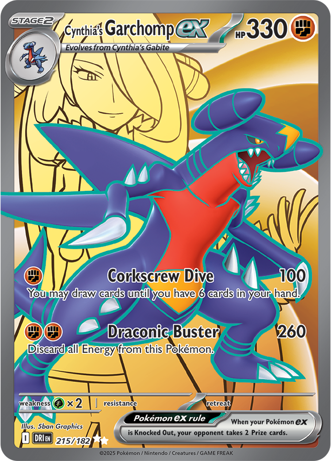 Cynthia’s Garchomp ex DRI #215