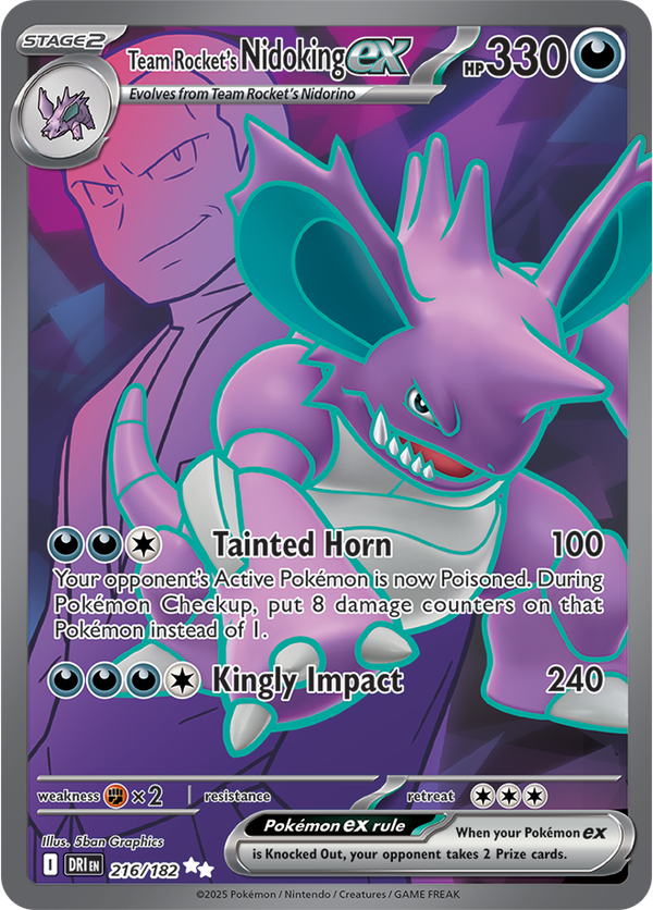 Team Rocket’s Nidoking ex DRI #216