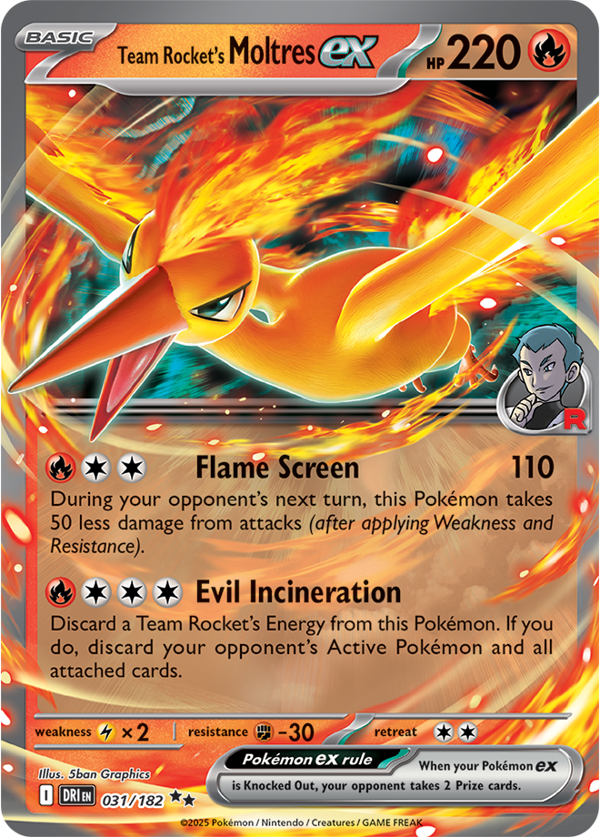 Team Rocket’s Moltres ex DRI #031