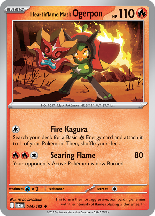 Hearthflame Mask Ogerpon DRI #044