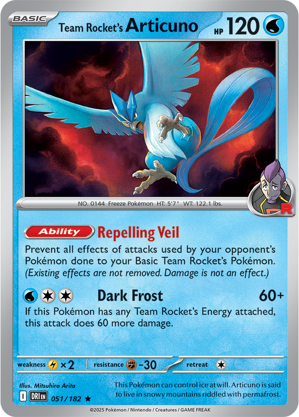 Team Rocket’s Articuno DRI #051