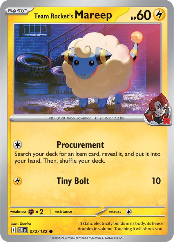 Team Rocket’s Mareep DRI #072