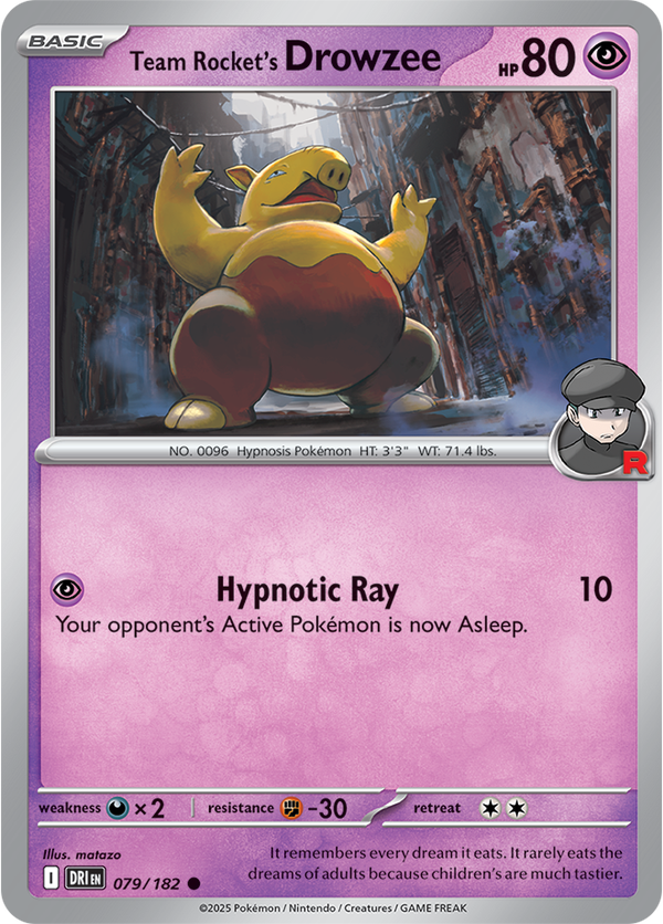 Team Rocket’s Drowzee DRI #079