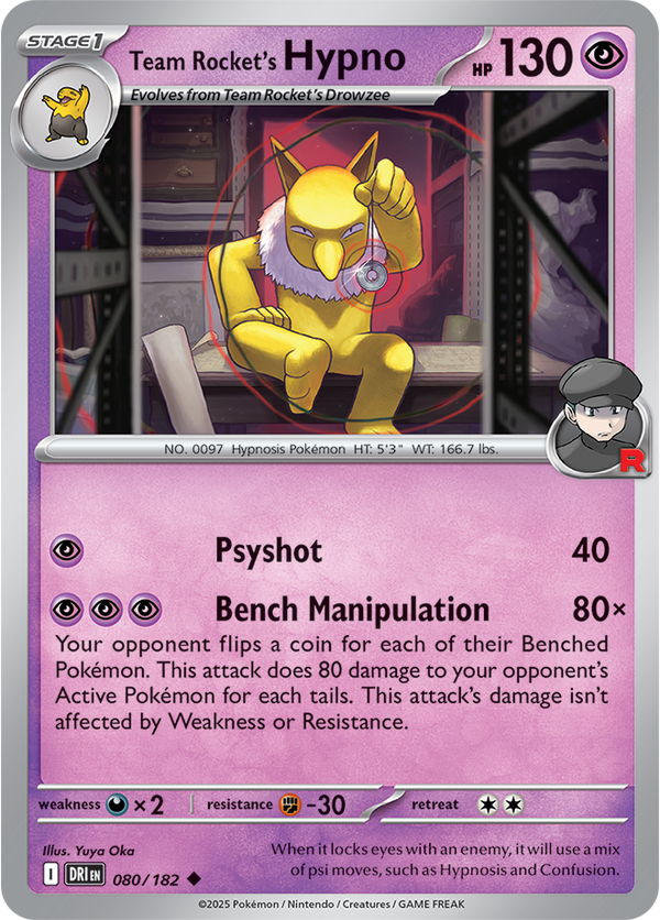 Team Rocket’s Hypno DRI #080