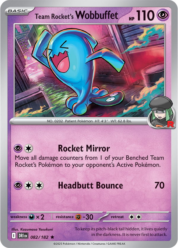 Team Rocket’s Wobbuffet DRI #082