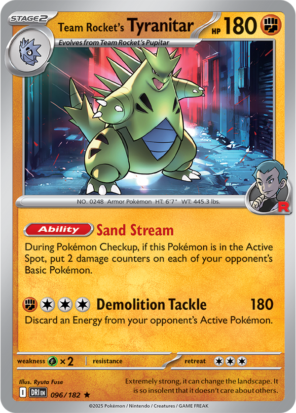 Team Rocket’s Tyranitar DRI #096