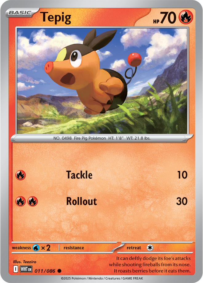 Tepig WHT #011
