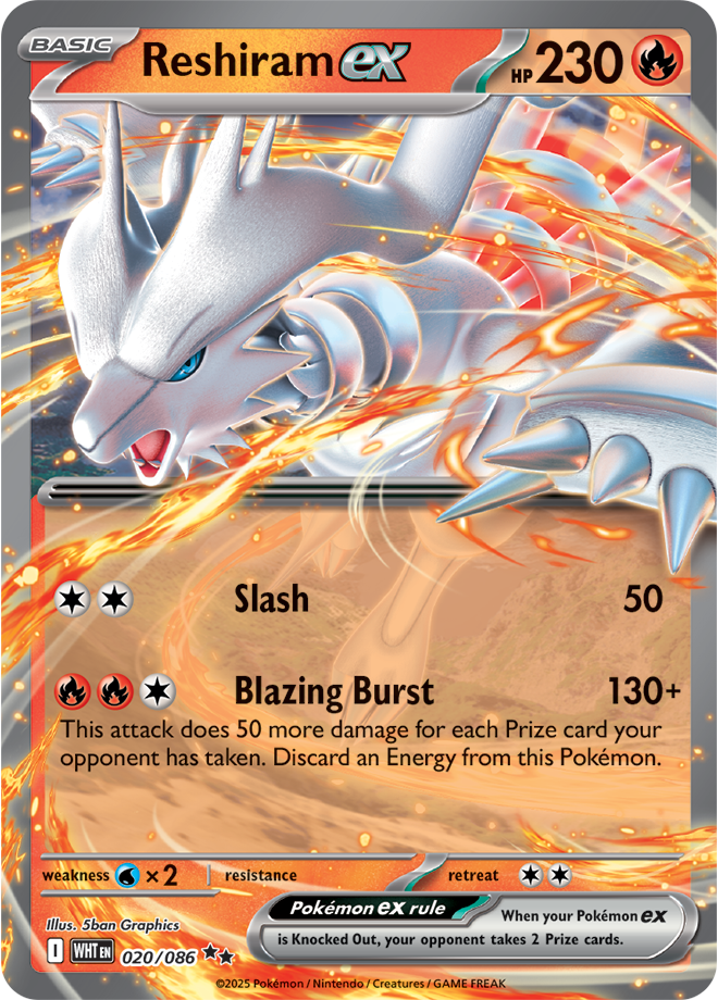 Reshiram ex WHT #020