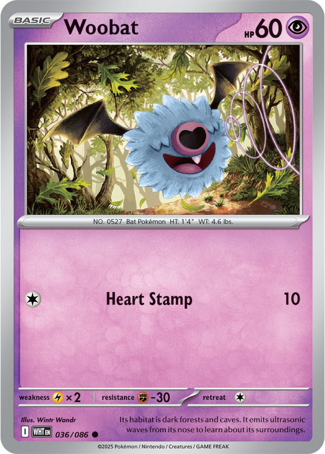 Woobat WHT #036