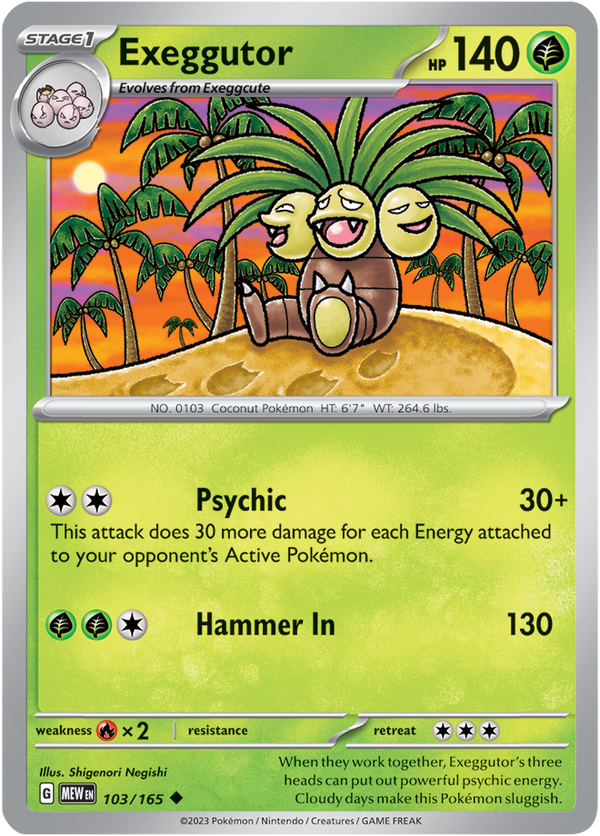 MEW #103 Exeggutor
