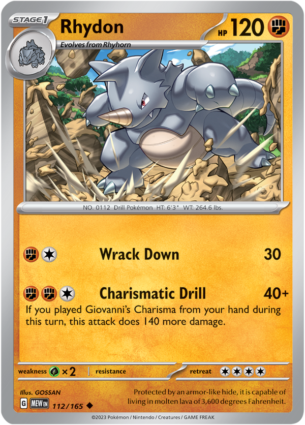 MEW #112 Rhydon