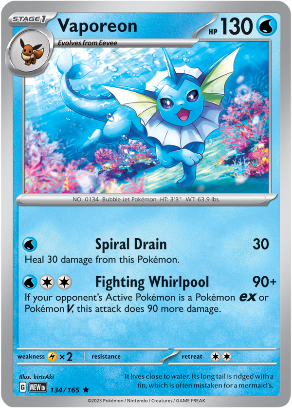 MEW #134 Vaporeon