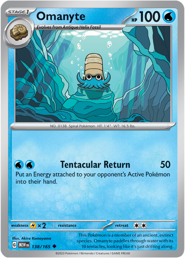 MEW #138 Omanyte