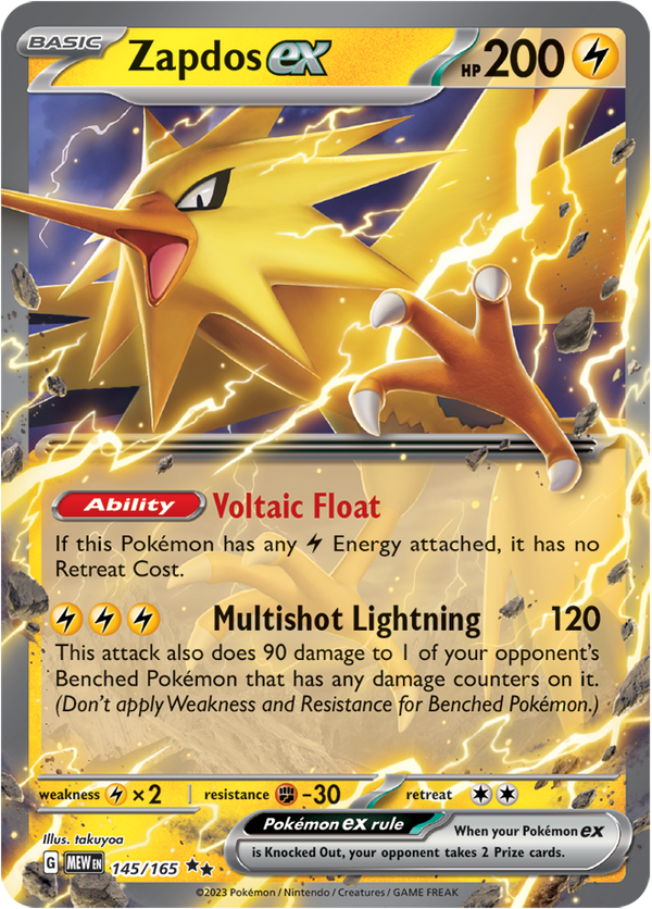 MEW #145 Zapdos ex