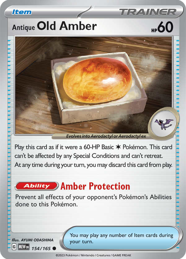 MEW #154 Antique Old Amber