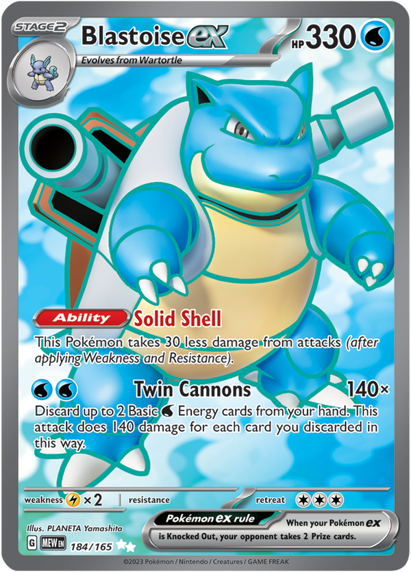 MEW #184 Blastoise ex