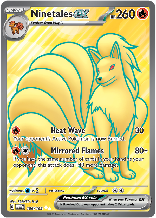 MEW #186 Ninetales ex
