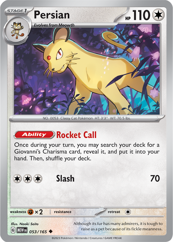 MEW #053 Persian