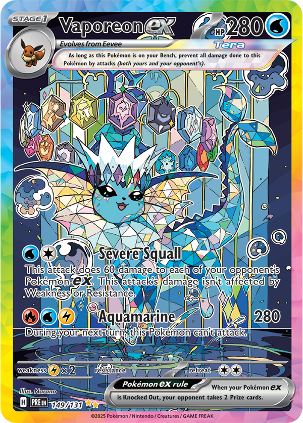 Vaporeon ex PRE #149