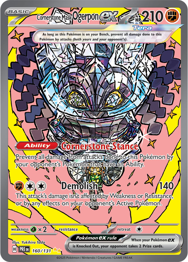 Cornerstone Mask Ogerpon ex PRE #160